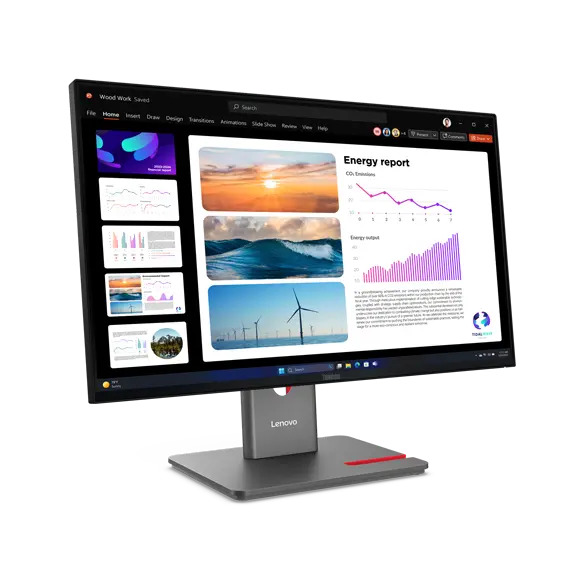 Lenovo ThinkVision P24Q-40 24" QHD, IPS -n&auml;ytt&ouml;, USB-C hub