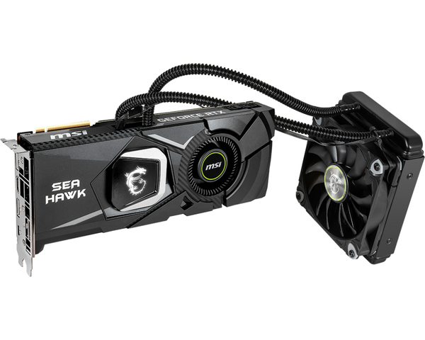 MSI GeForce RTX 2080 Sea Hawk X 8 Gt -n&auml;yt&ouml;nohjain