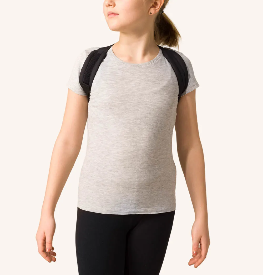 SWEDISH POSTURE Posture Brace Junior 6-12 Years Black