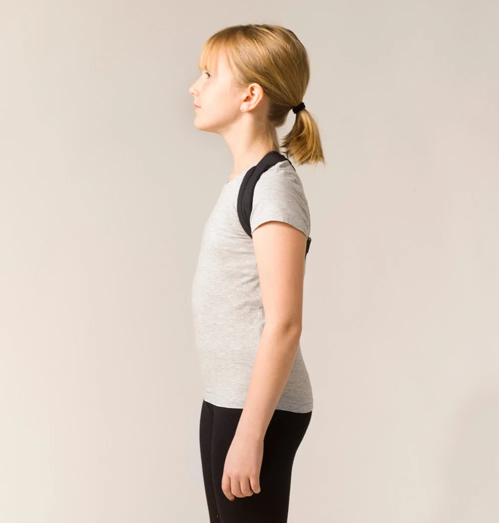 SWEDISH POSTURE Posture Brace Junior 6-12 Years Black