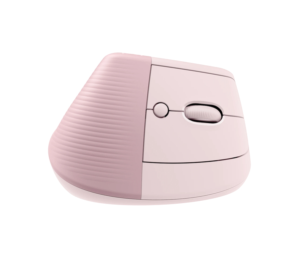 Logitech Lift - vertikal trådlös mus, pink