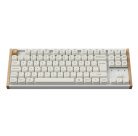 Keychron K8 HE SE 80% Wireless Mechanical Gaming Keyboard, Gateron 2.0 Purple Magnetic, White/Wood