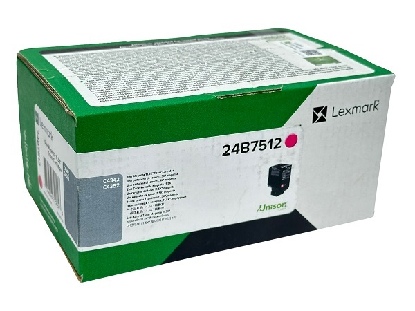 Lexmark 24B7512 toner cartridge, Magenta