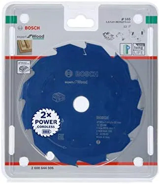 Bosch circular saw blade&nbsp;EfW 165x20x1.5 / 1x12T -&nbsp;2608644506