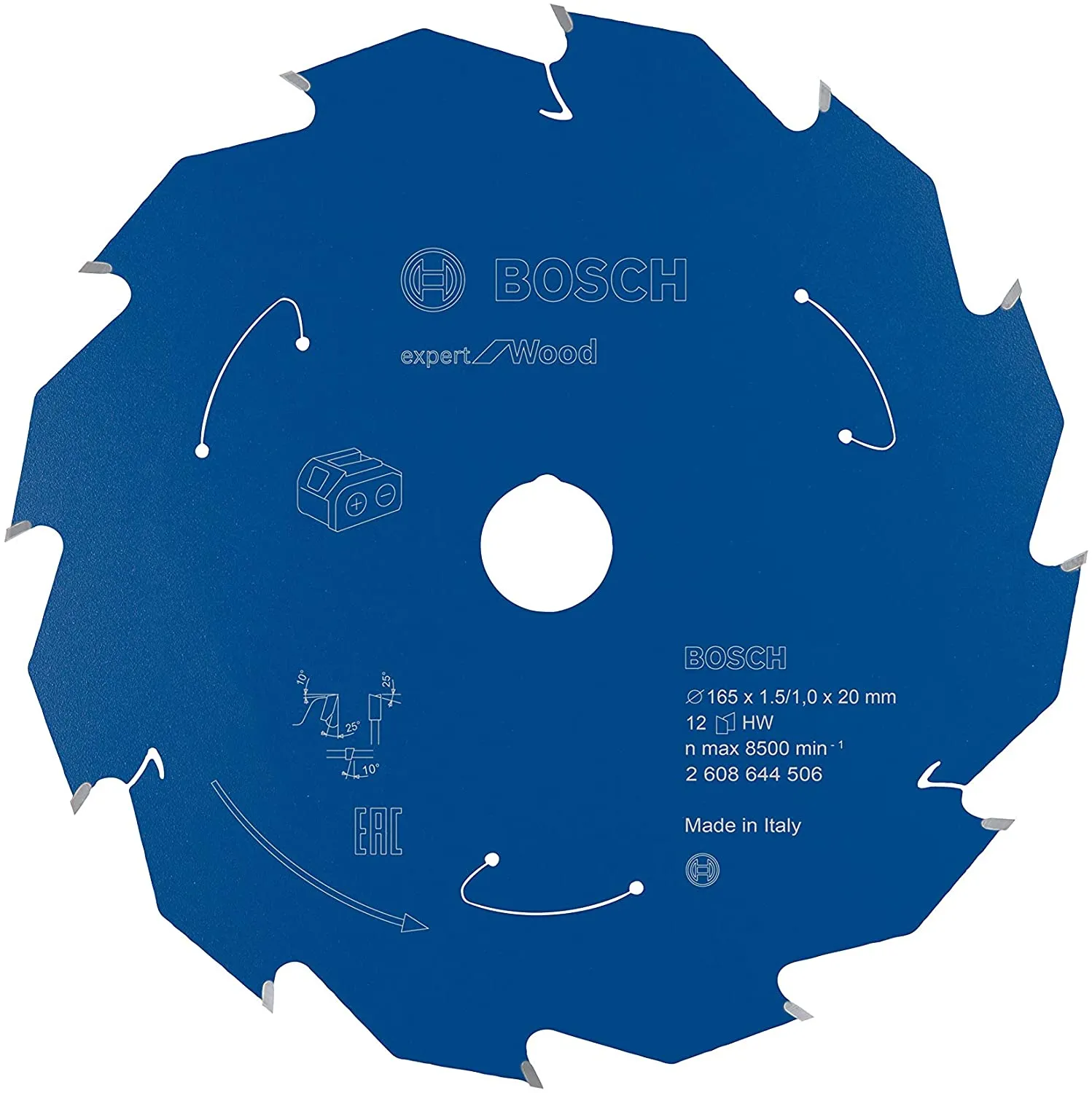 Bosch circular saw blade&nbsp;EfW 165x20x1.5 / 1x12T -&nbsp;2608644506