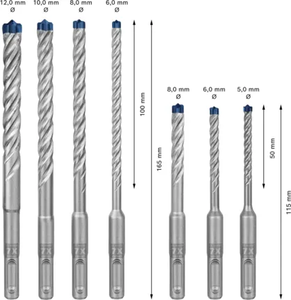 Bosch Expert 7x - drill bit set