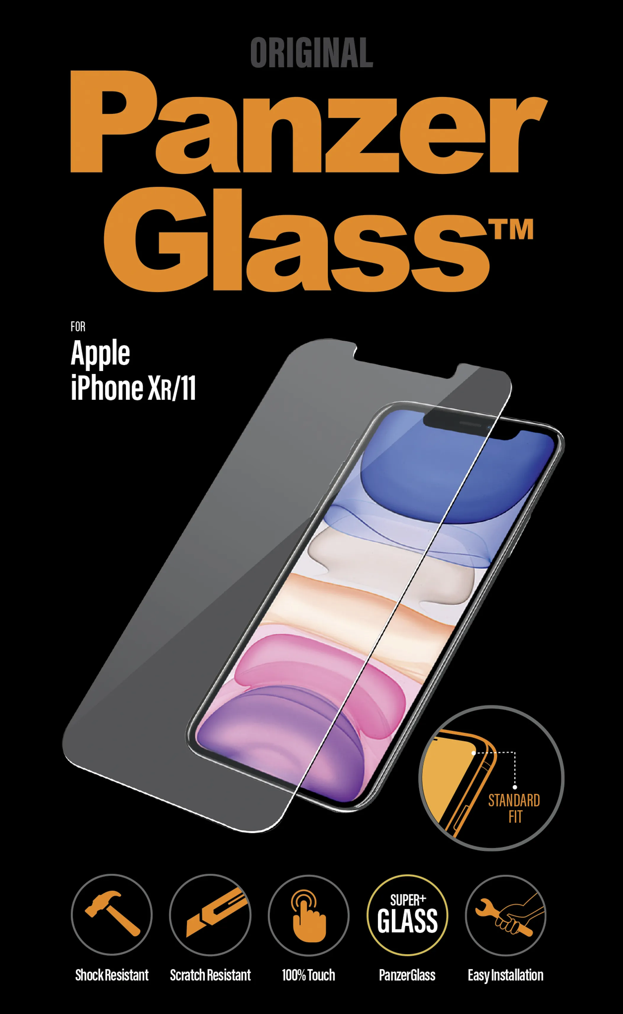 PanzerGlass Classic Fit, iPhone 11 -panssarilasi