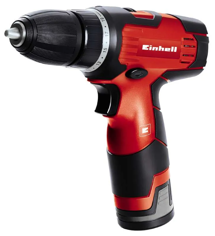 Einhell cordless drill TH-CD 12-2 Li, 12V (red / black, Li-ion battery pack 1.3Ah)