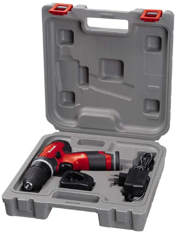 Einhell cordless drill TH-CD 12-2 Li, 12V (red / black, Li-ion battery pack 1.3Ah)