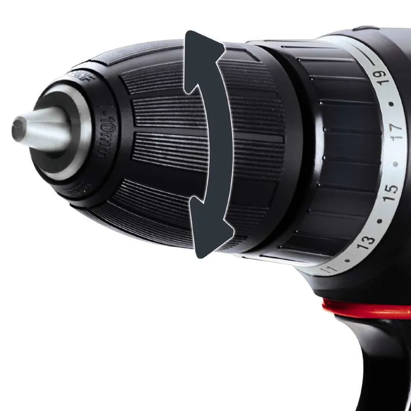 Einhell cordless drill TH-CD 12-2 Li, 12V (red / black, Li-ion battery pack 1.3Ah)
