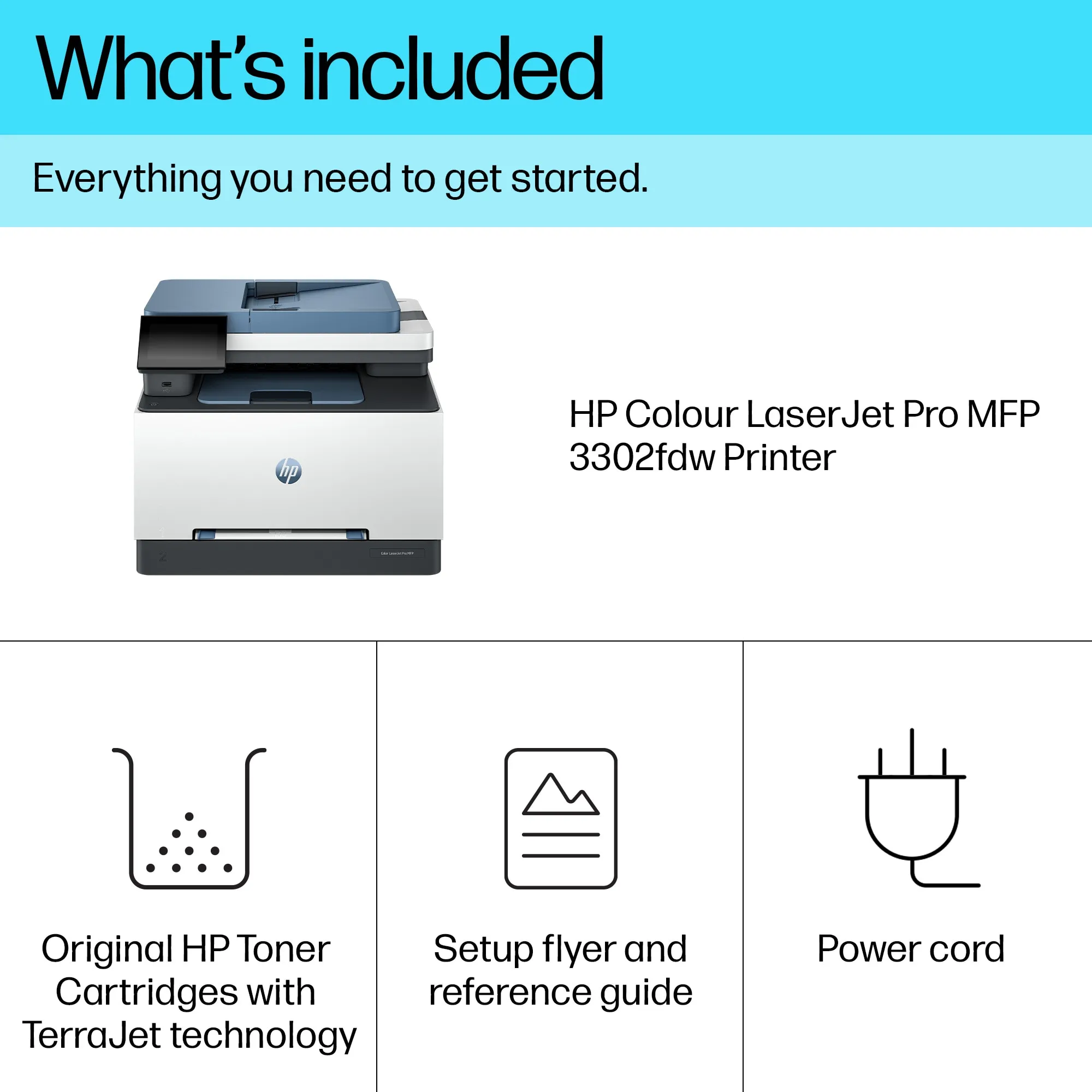 HP Color LaserJet Pro MFP 3302fdw - laser multifucntion printer