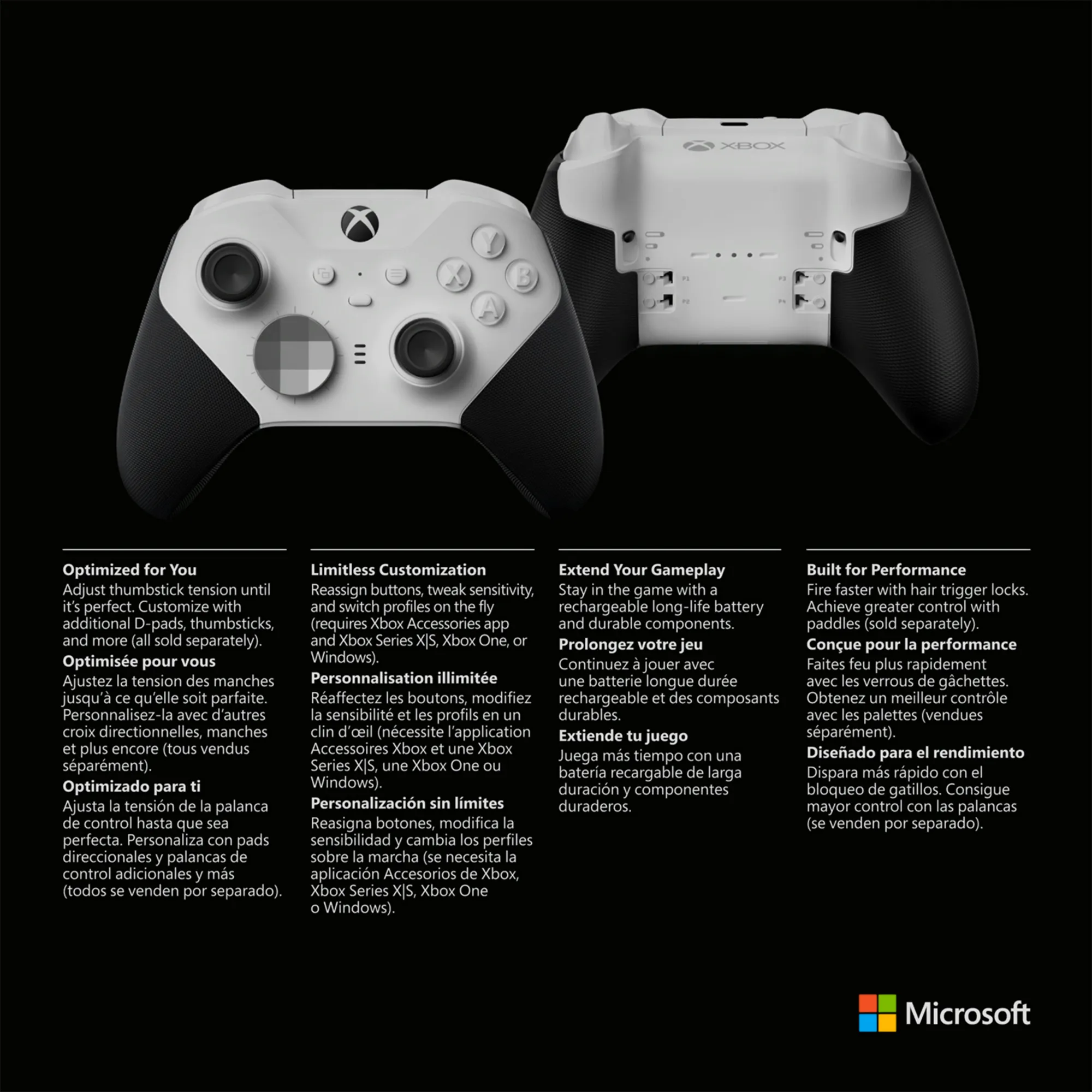 MS Xbox One Elite - wireless controller series 2 (PC, Xbox)