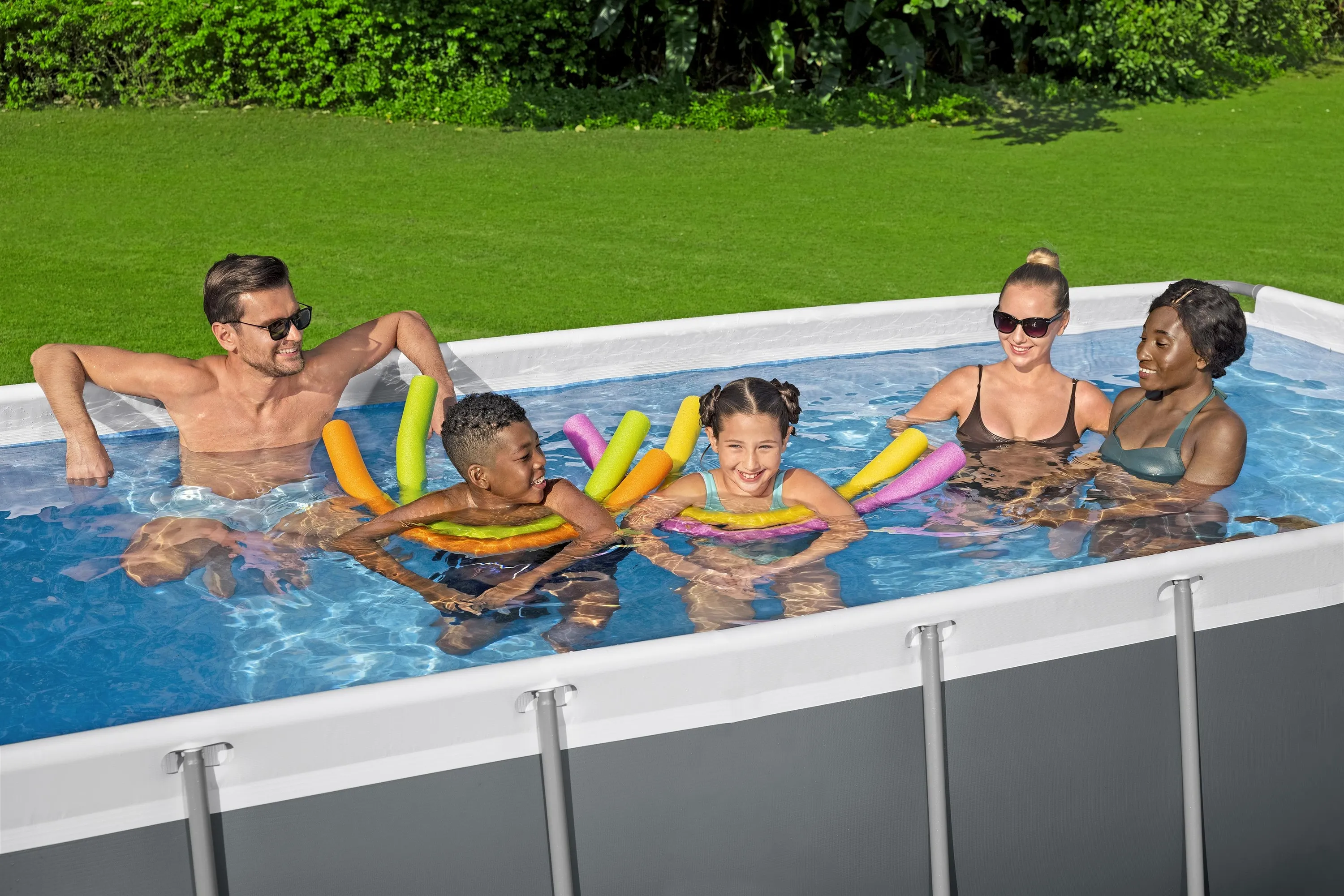 BESTWAY Steel Pro MAX 56441 Rectangular Frame Pool Set 4040 x 2010 x  ？