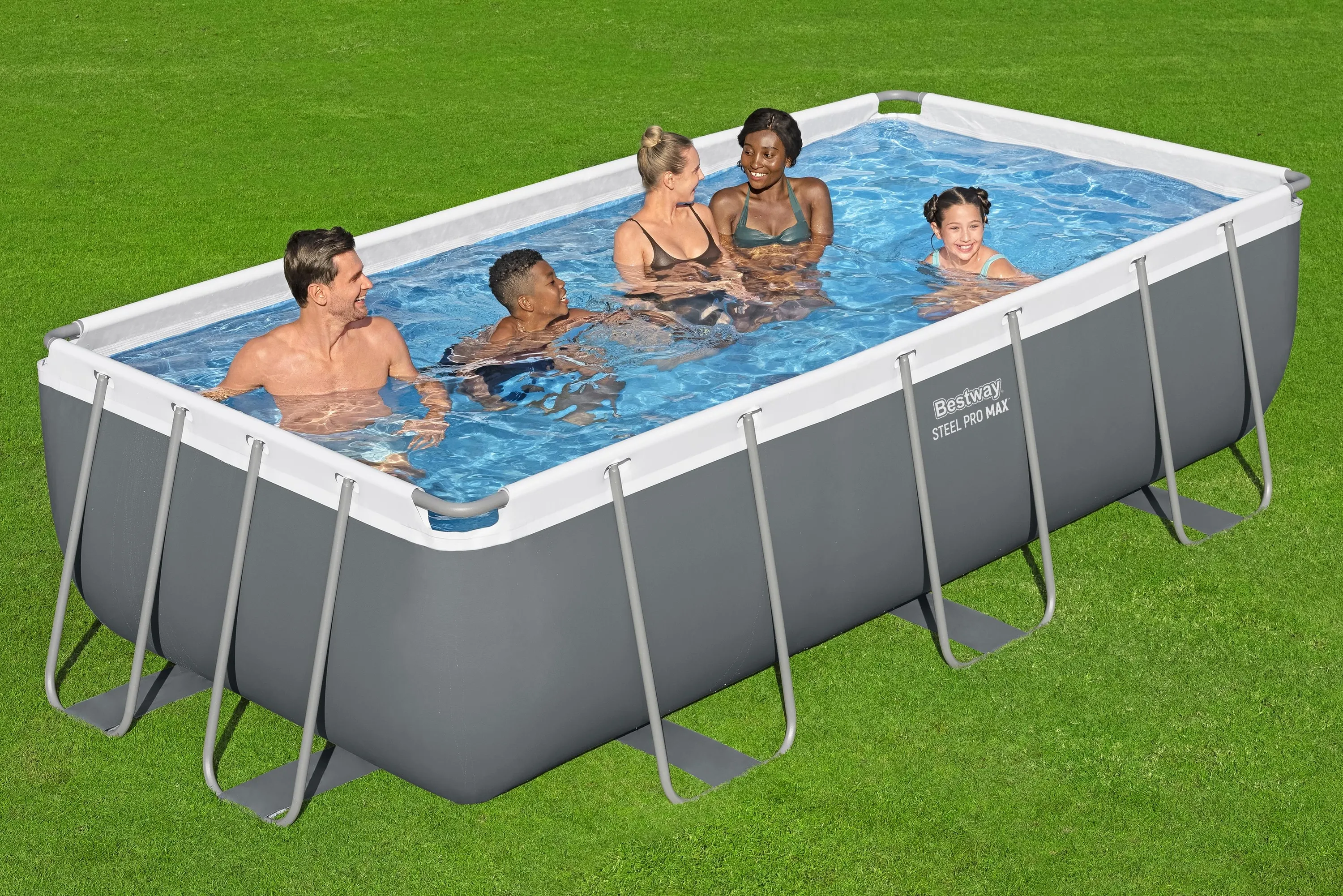 BESTWAY Steel Pro MAX 56441 Rectangular Frame Pool Set 4040 x 2010 x  ？