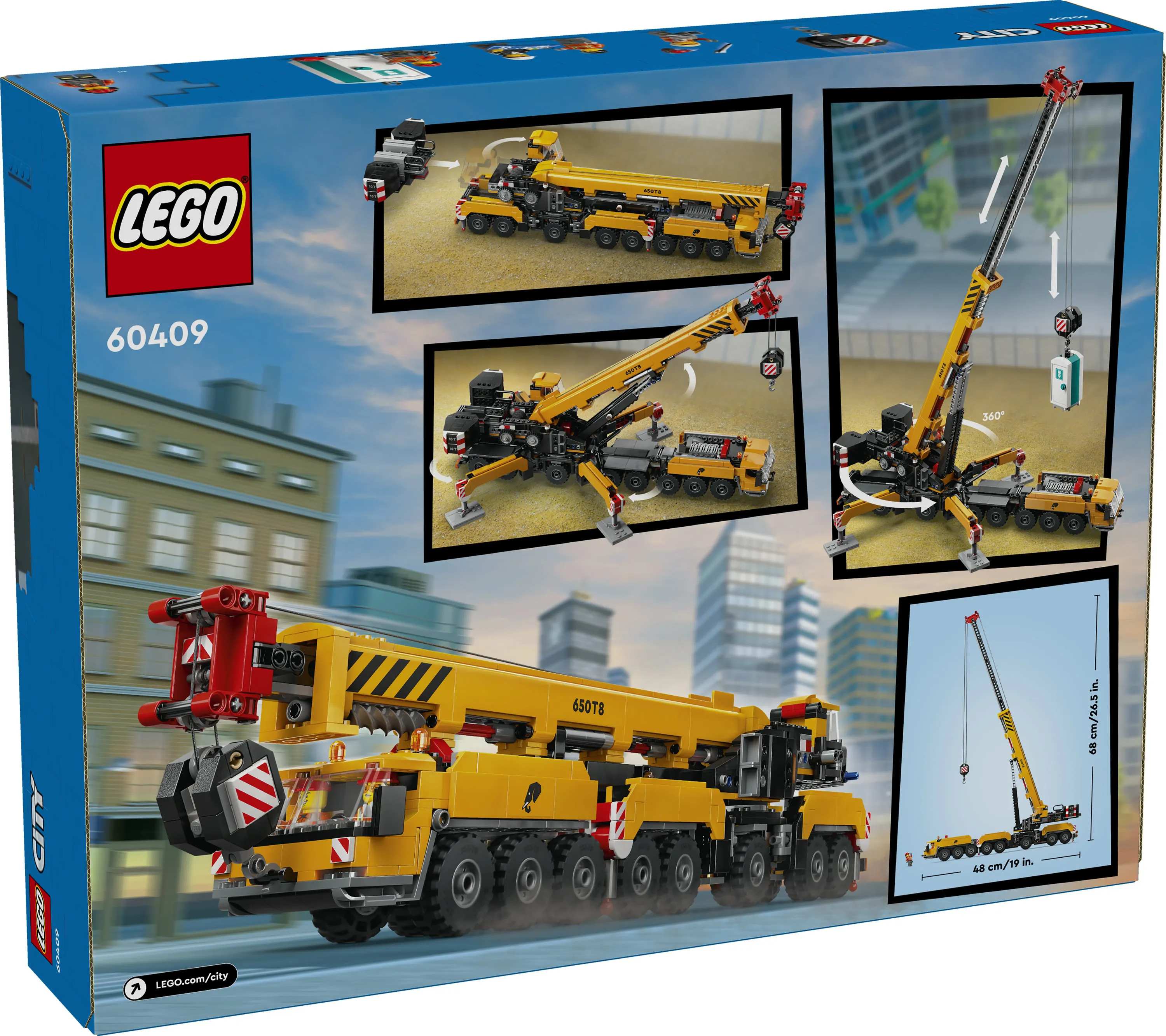 LEGO City Yellow Mobile Construction Crane 60409