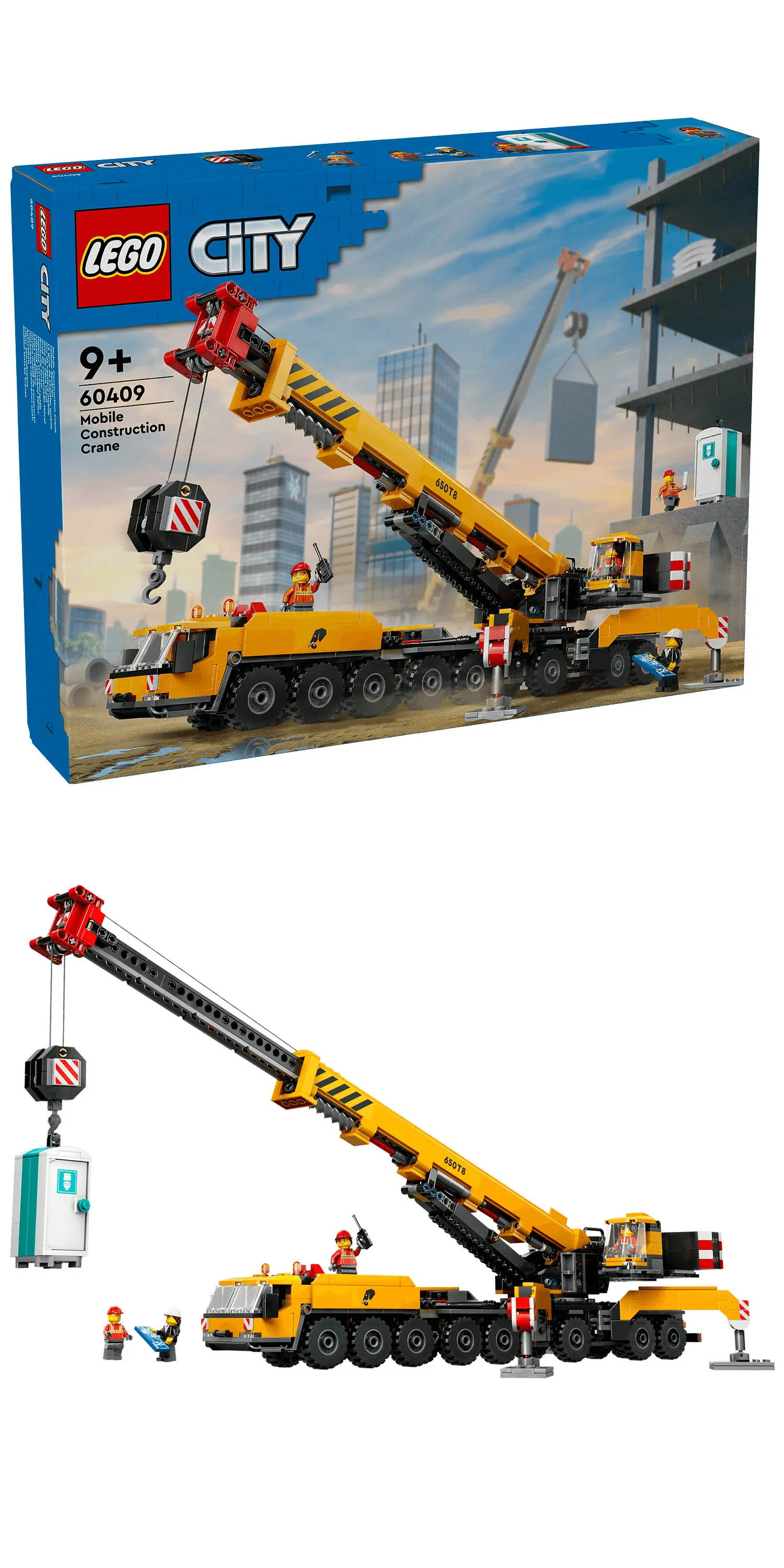 LEGO City Yellow Mobile Construction Crane 60409