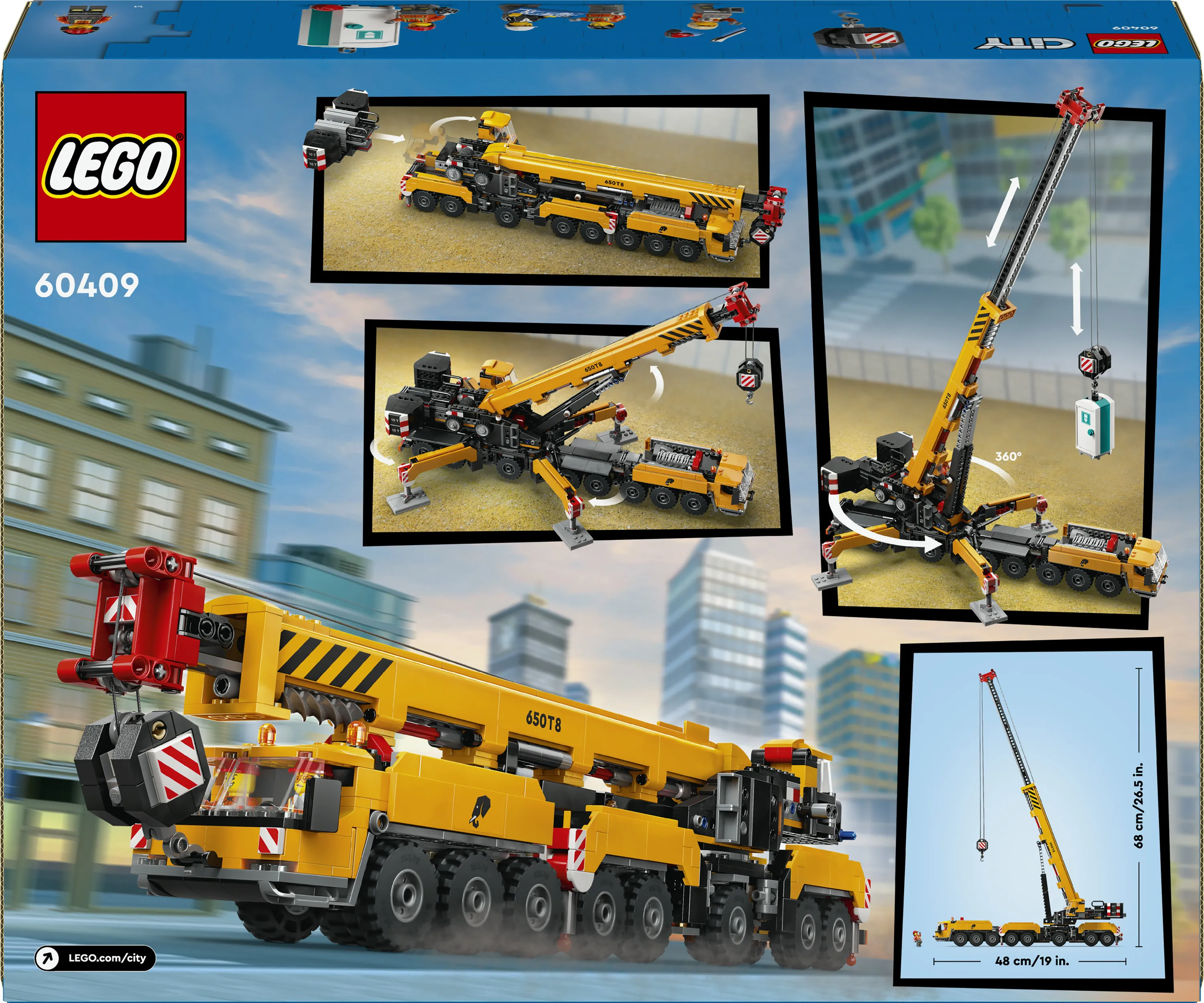 LEGO City Yellow Mobile Construction Crane 60409