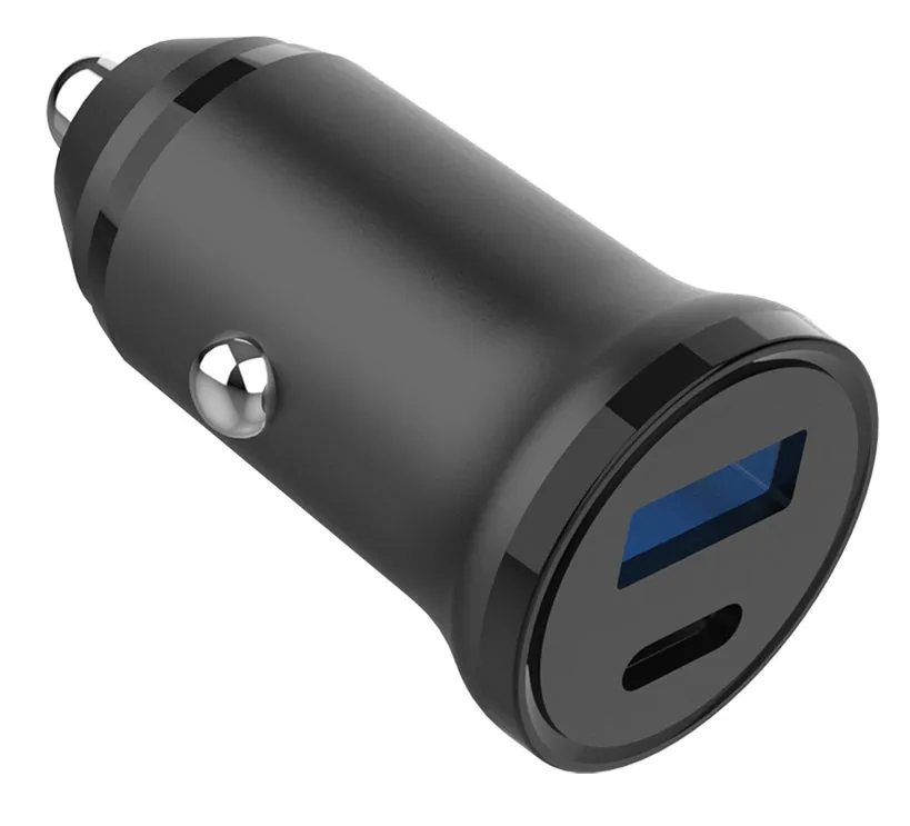 GEAR Charger 12/24V 1xUSB-C + 1xUSB-A PD 30W + QC18.0W MAX Black