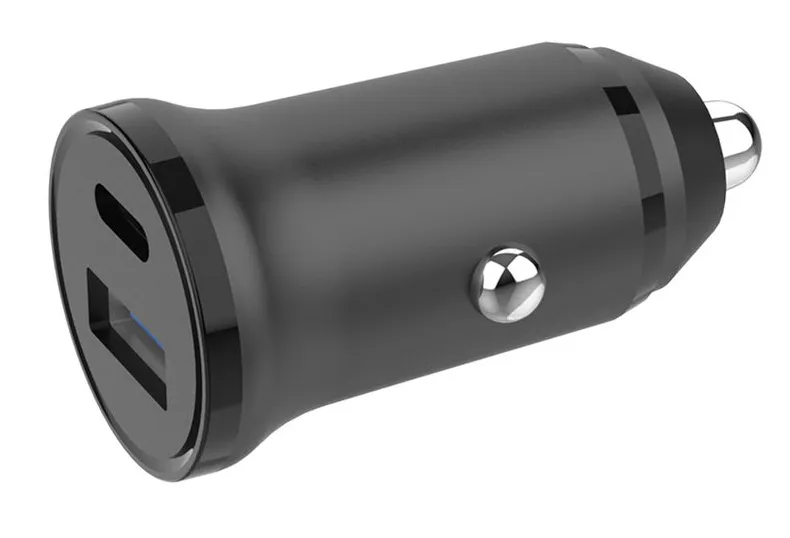 GEAR Charger 12/24V 1xUSB-C + 1xUSB-A PD 30W + QC18.0W MAX Black