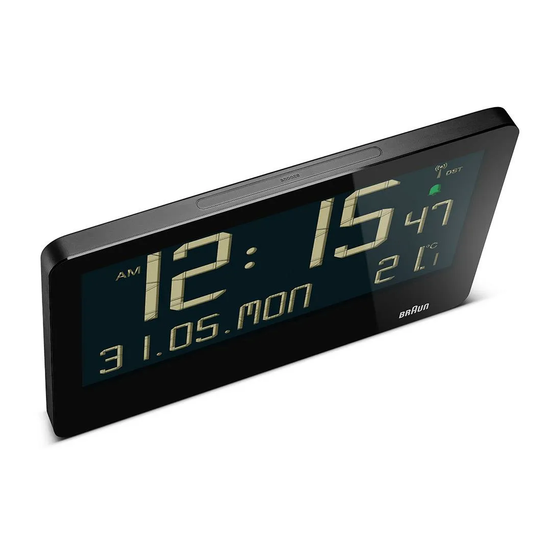 Braun BC 14 digital radio - wall clock, Black