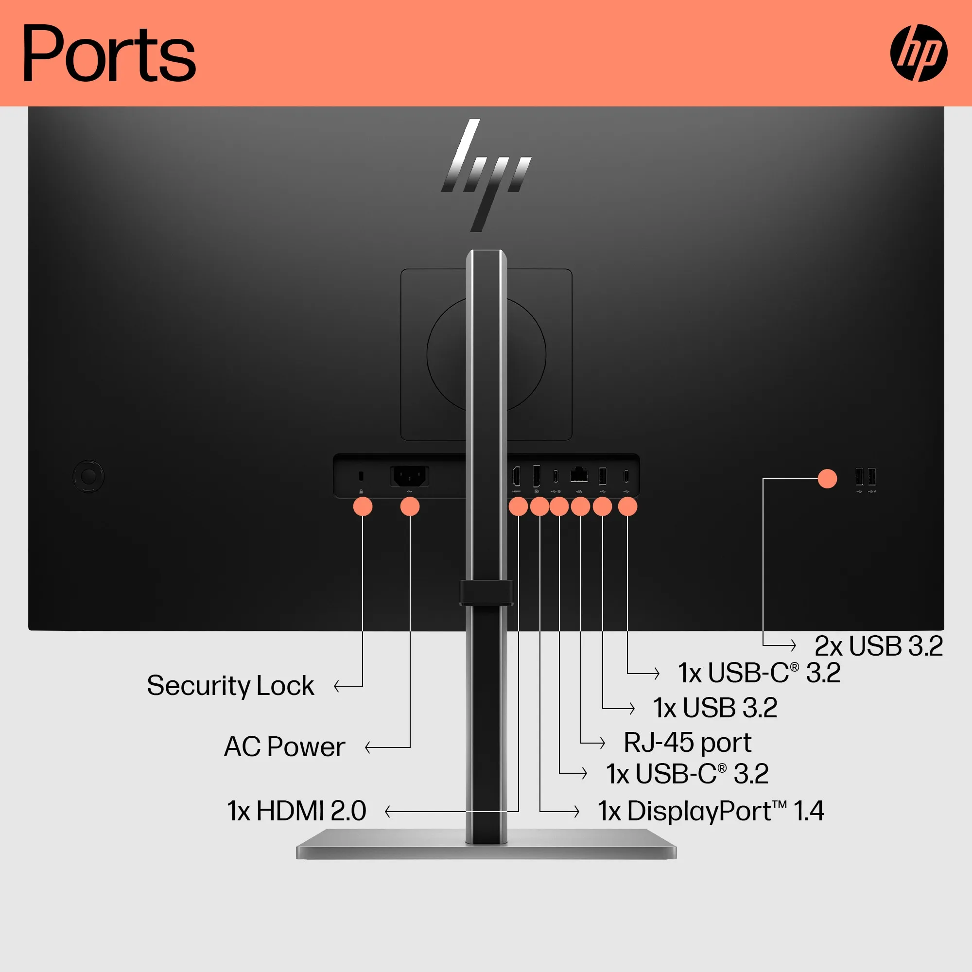 HP 32&quot; E32k G5 4K 4K UHD, IPS -n&auml;ytt&ouml;