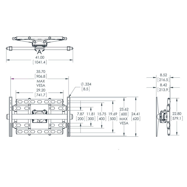 Vogel's Pro PFW 6855 Display Wall Mount, Turn &amp; Tilt max.227kg