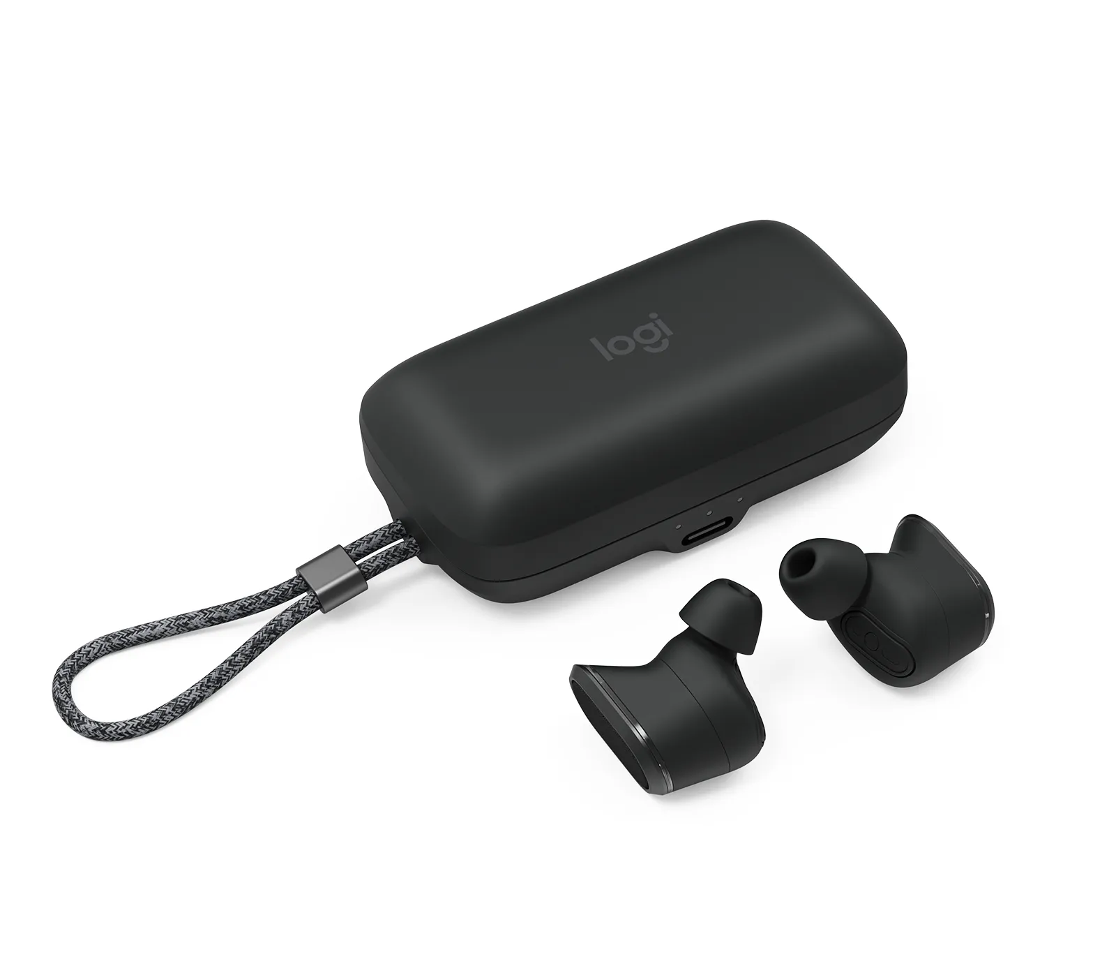 Logitech Zone True Wireless -langattomat nappikuulokkeet, grafiitti