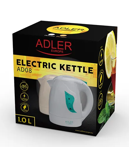 Adler AD 08w kettle, 1.0L, 850W, White
