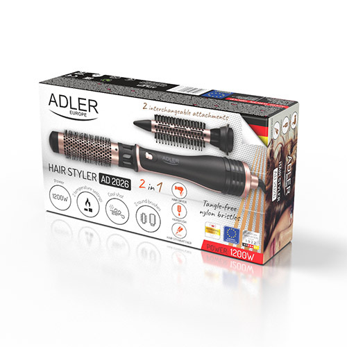 ADLER AD 2026 Hot Air Brush, Black
