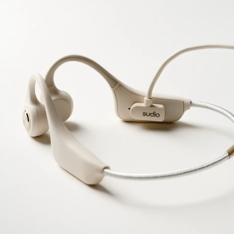 Sudio B1 True Wireless - bone conductor headphones, white