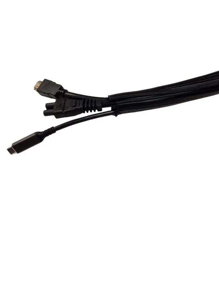 MicroConnect Self-Wrap Cable Sleeve, 40 mm Diameter, 50 m Roll, Black