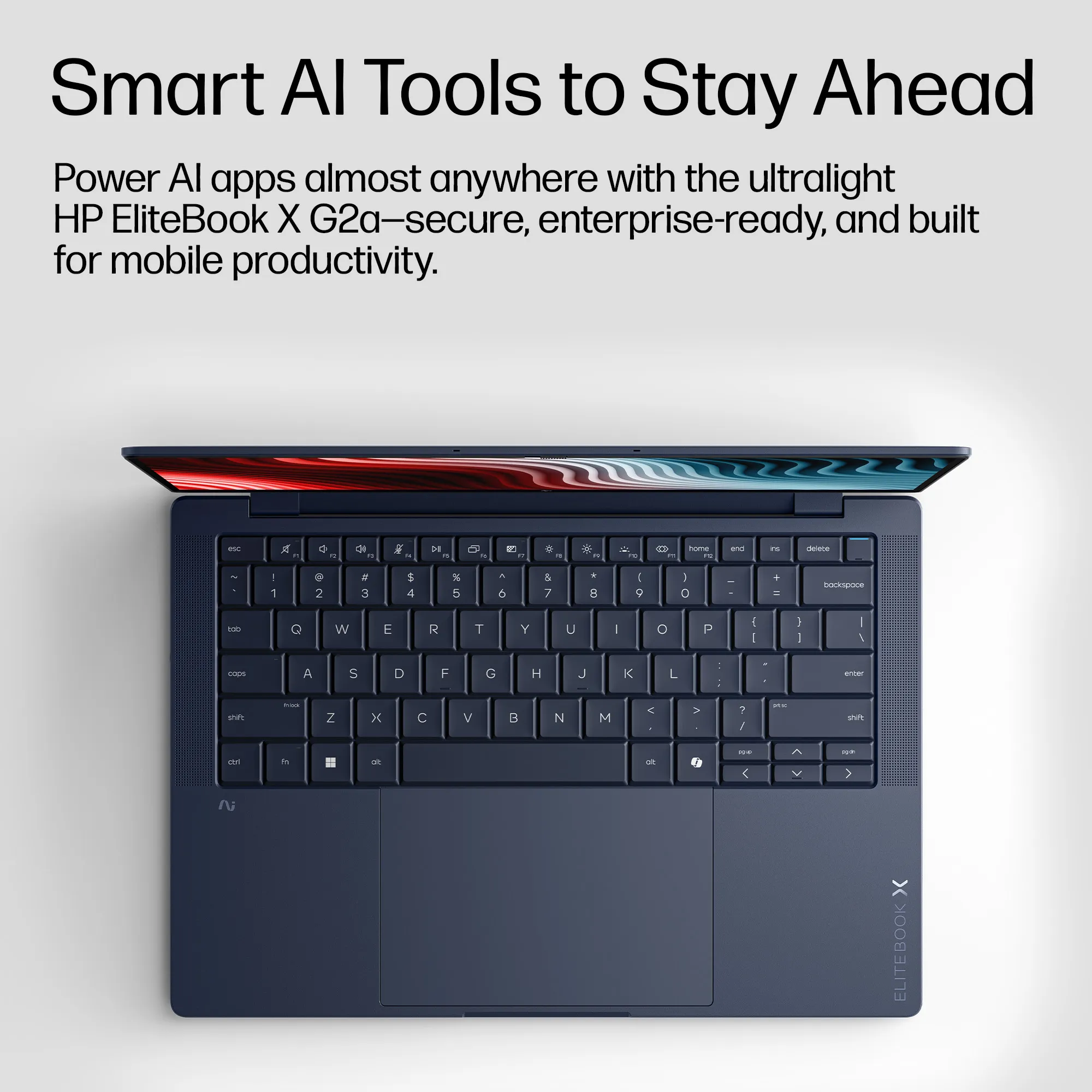 HP EliteBook 8 G2a 14.0" Ryzen AI 5 435, 16 GB, 512 GB, Win 11 Pro - b&auml;rbar dator, glacier silver