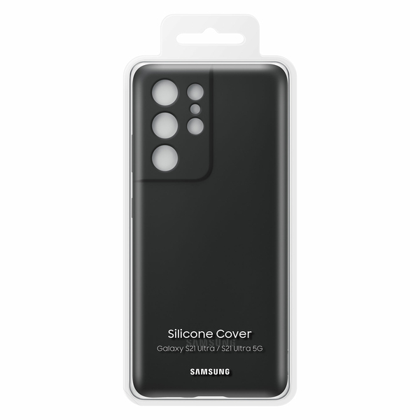 SAMSUNG SILICONE COVER S21 ULTRA BLACK