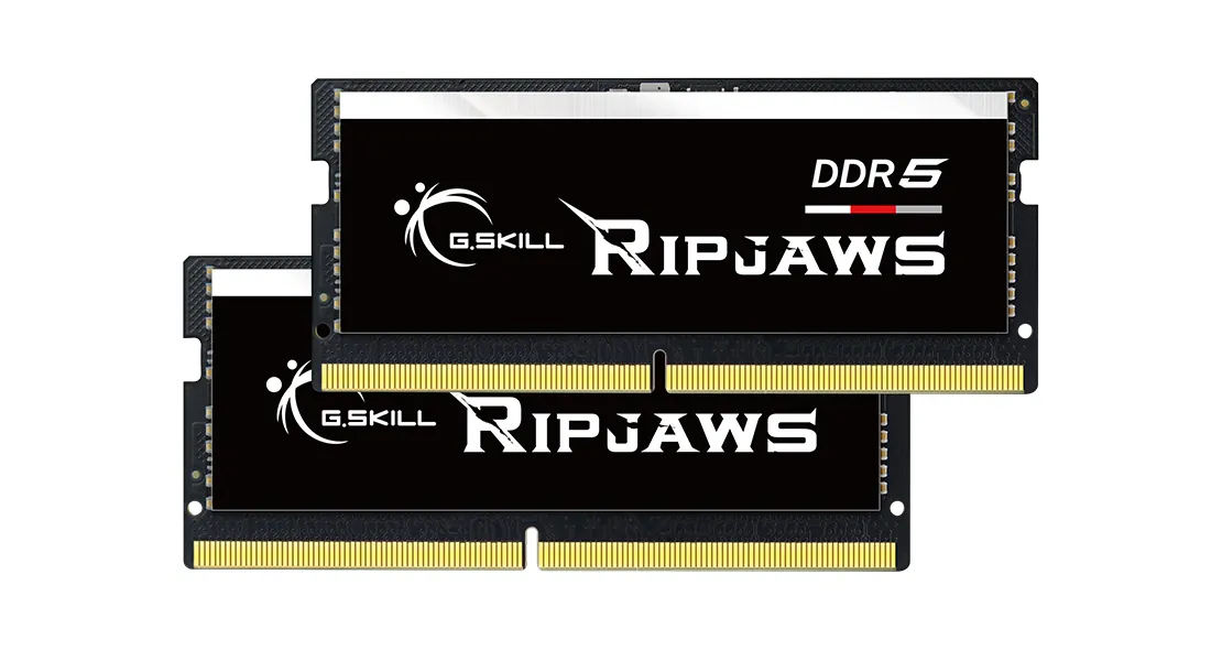 G.Skill DDR5 - 32GB - 5600 - CL - 40 (2x 16 GB) dual kit, RAM (black, F5-5600S4040A16GX2-RS, Ripjaws, INTEL XMP) G.Skill DDR5 - 32GB - 5600 - CL - 40 (2x 16 GB) dual kit, RAM (black, F5-5600S4040A16GX2-RS, Ripjaws, INTEL XMP)
