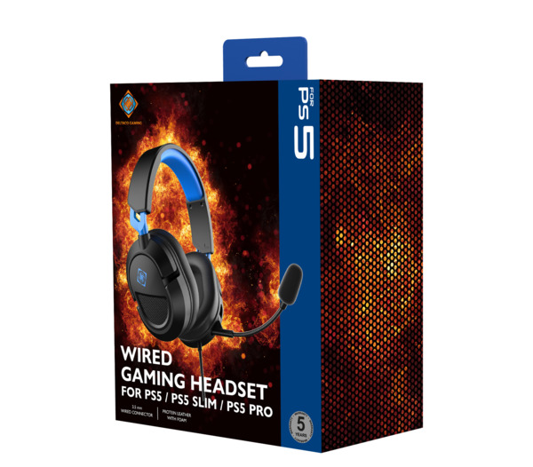 Deltaco Gaming DH130 PS5 Gaming Headset with Adapter