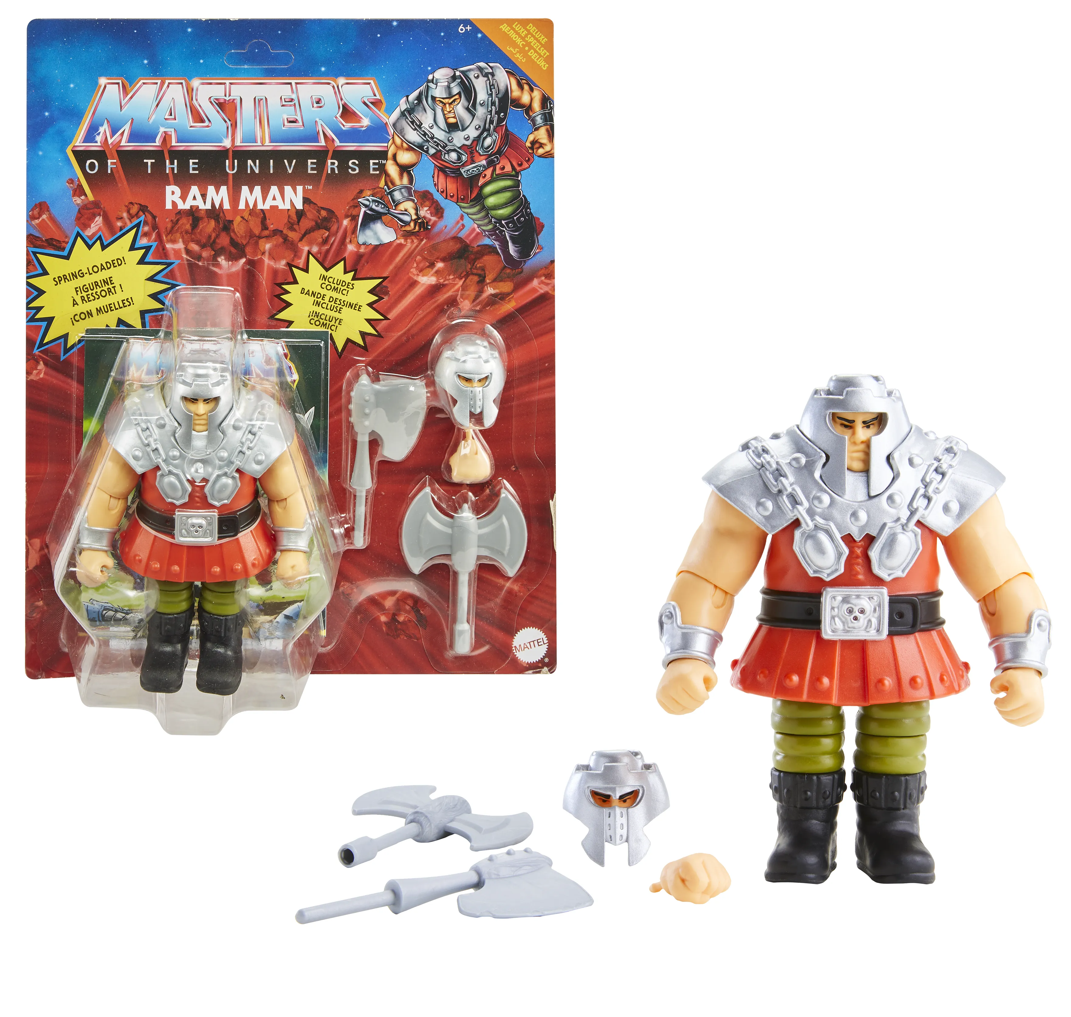 Mattel Masters of the Universe Origins Deluxe Action Figure 14cm Ram M - GVL78