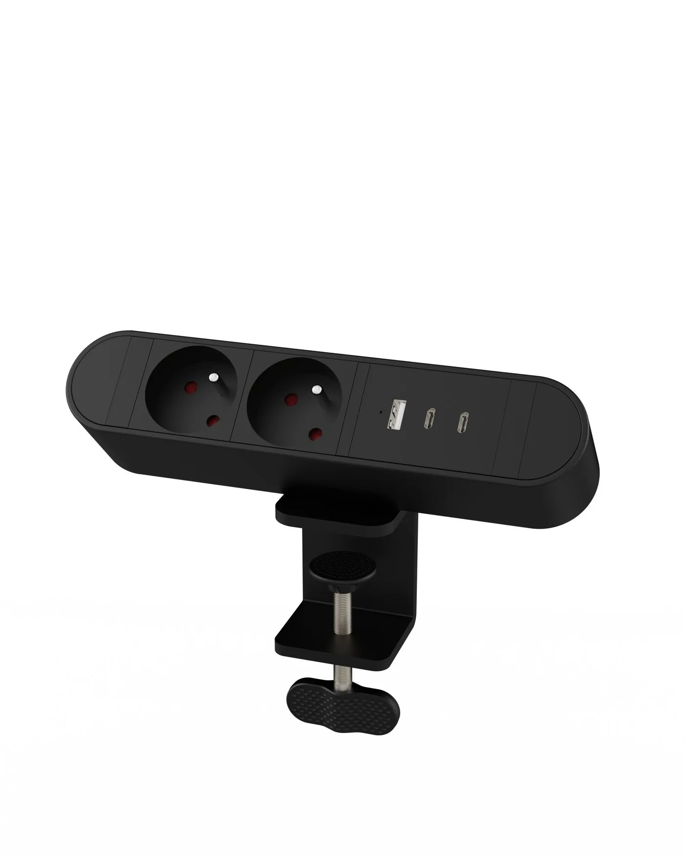 MICROCONNECT MC-MDPS-FR2-30W - P&ouml;yt&auml;pistorasia, Musta
