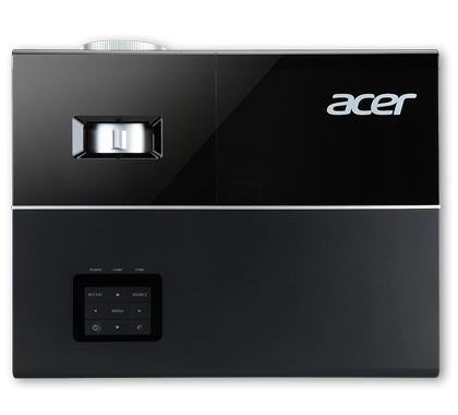 Acer P1373WB - DLP-projektori - 3D - 3100 ANSI lumenia - WXGA (1280 x 800) - 16:10 - HD - LAN