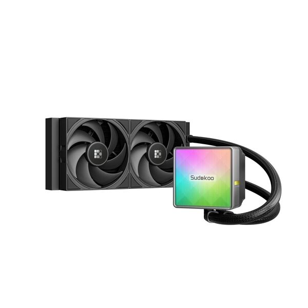 Sudokoo NEXAURA 240 Silent 240mm ARGB Liquid Cooler, Black