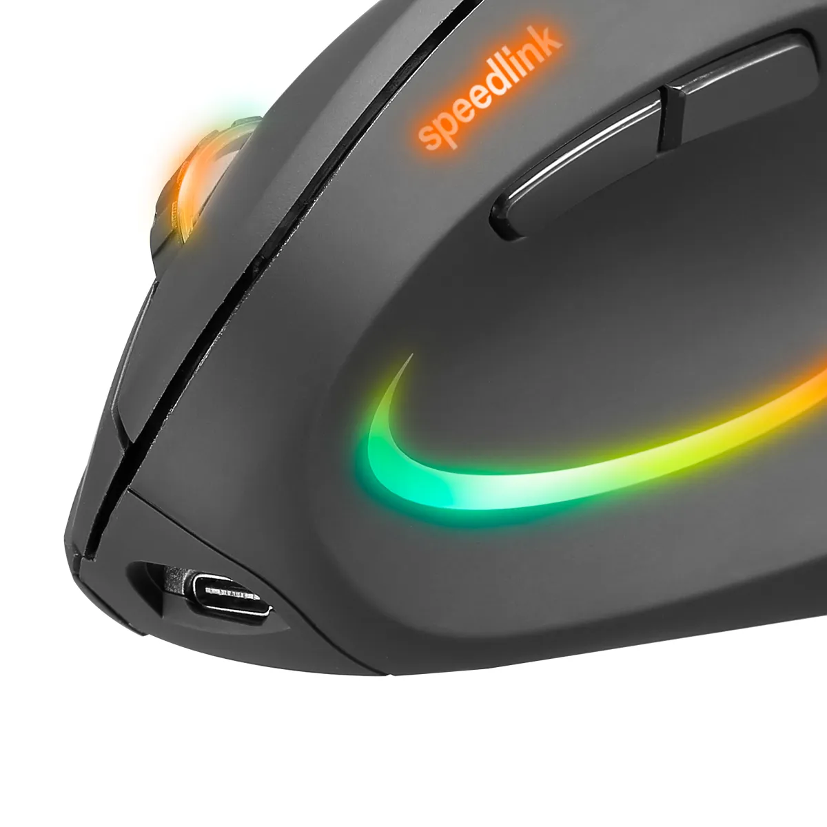 SpeedLink PIAVO PRO Illuminated - trådlös vertikal mus, svart