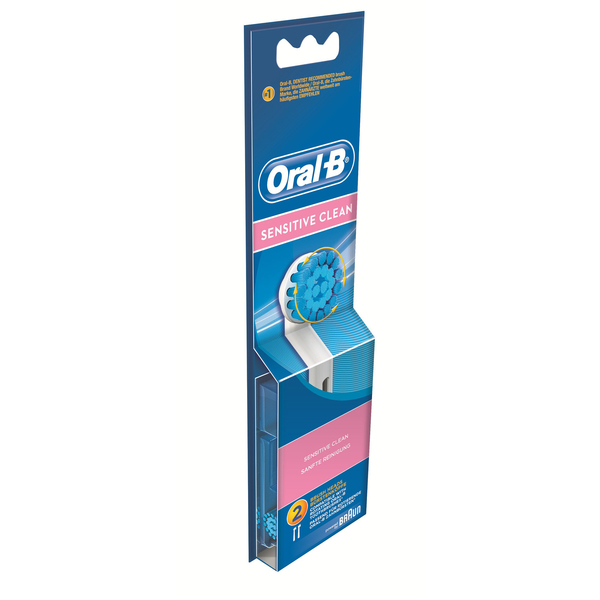 *BRAUN VAIHTOHARJA ORAL-B Sensitive 2 EBS17-2 ORAL-B Sensitive 2 (EBS17), Paketissa 2 vaihtoharjaa.