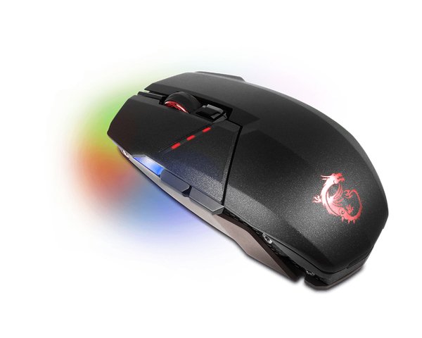 MSI Clutch GM70 - tr&aring;dl&ouml;s gaming mus, Svart