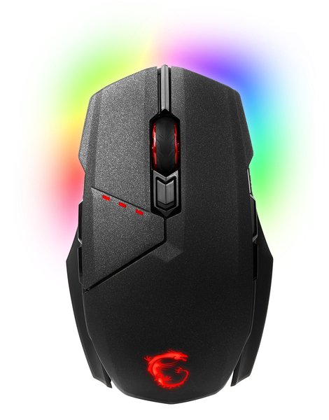 MSI Clutch GM70 - tr&aring;dl&ouml;s gaming mus, Svart