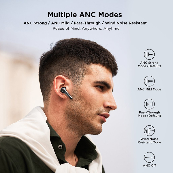 1MORE ComfoBuds Pro, Black True Wireless ANC with QuietMax