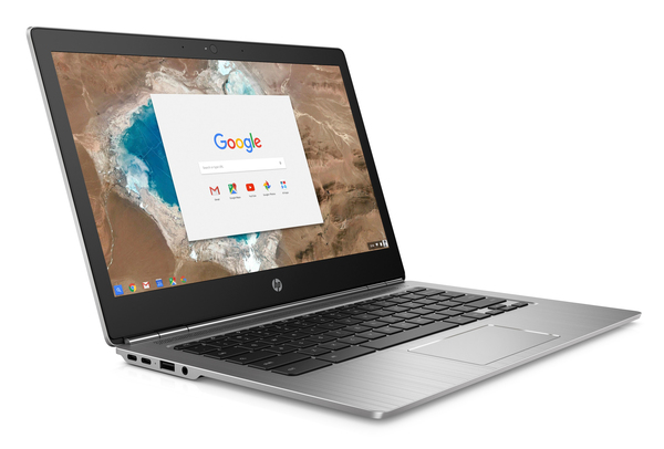 HP 13.3" Chromebook 13 Pro M5-6Y57, 32GB, Chrome OS - kannettava, hopea