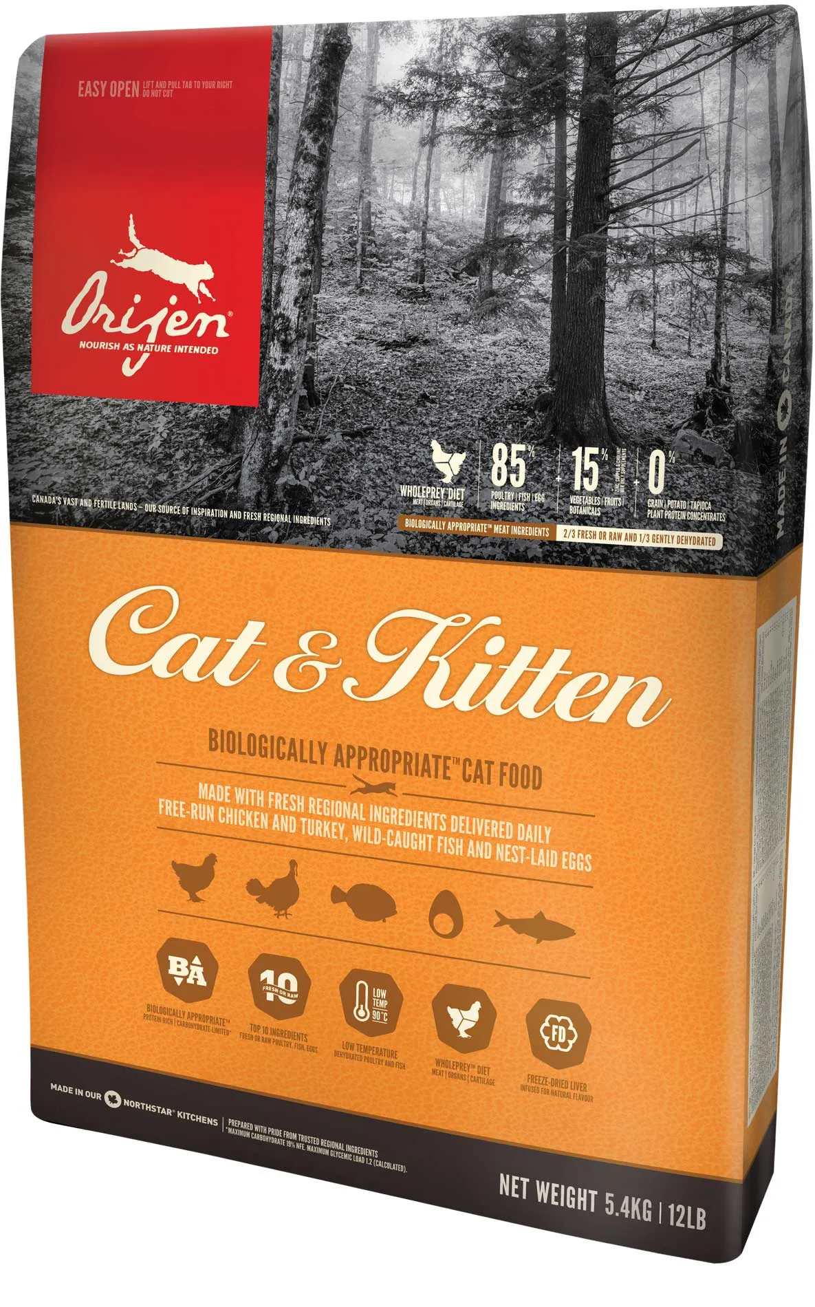 Orijen Original Cat, Dry food for cats, Kitten, 1.8kg