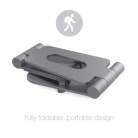 DESIRE2 View Desk Stand Silver Adjustable Tablets and Smartphones