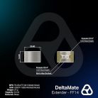 Thermal Grizzly DeltaMate Extender FF14, Extender Fitting, 14 mm, Matt Nickel