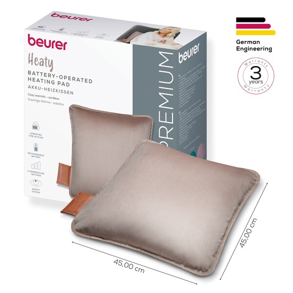 Beurer HK 77 V&auml;rmedyna 45 x 45 cm Smokey Taupe