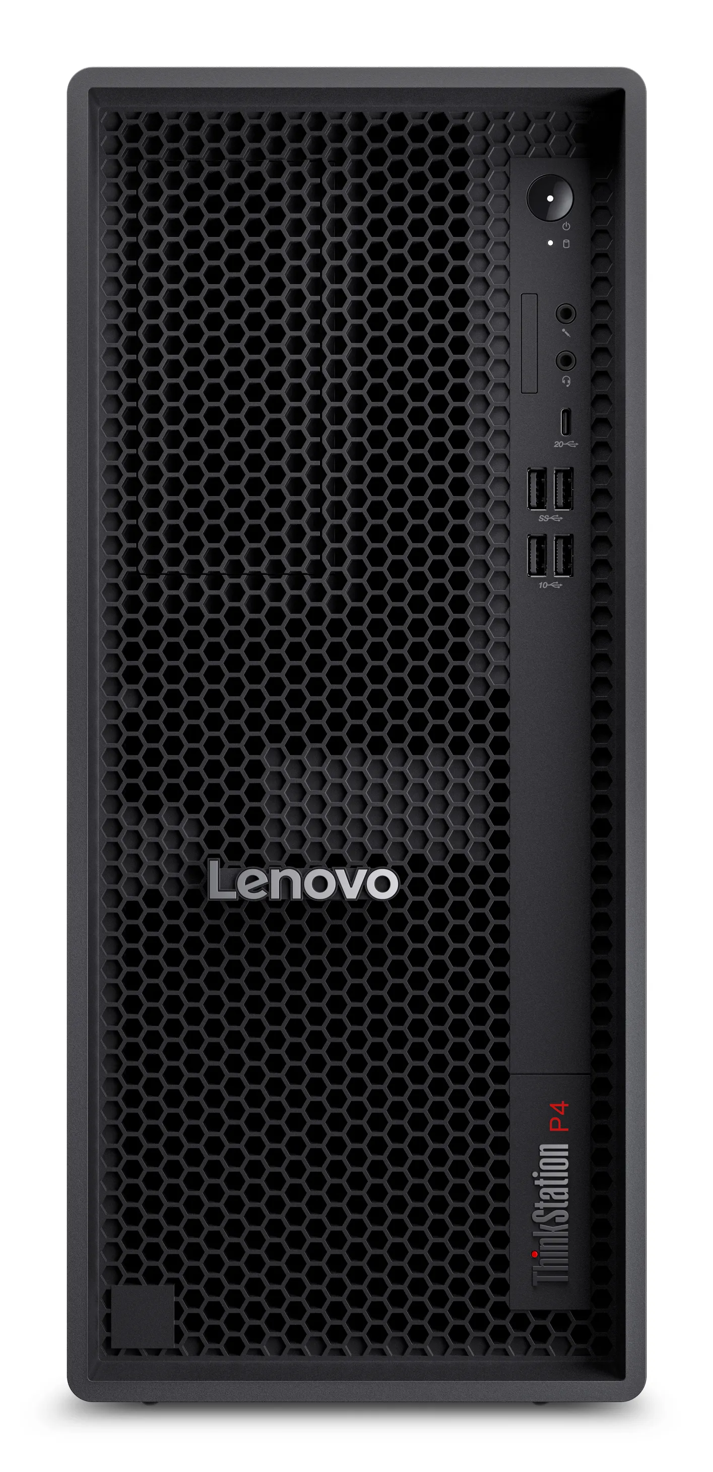 Lenovo ThinkStation P4 Ryzen 7 PRO 9755, 64 Gt, 1 Tt, AMD Radeon Graphics -työasema, tornikotelo, musta